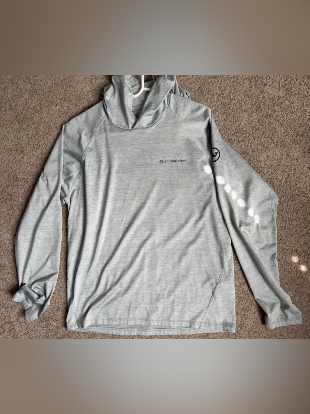 Vineyard Vines Men's Light Gray Turtleneck Pullover